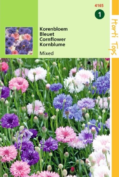Korenbloem Dubbelbloemige Mix (Centaurea) 300 zaden HT